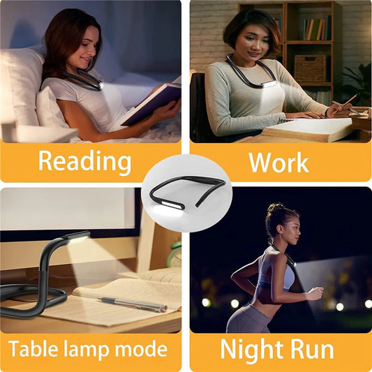 Handsfree LED Neck Light – Perfect for Reading Anytime!